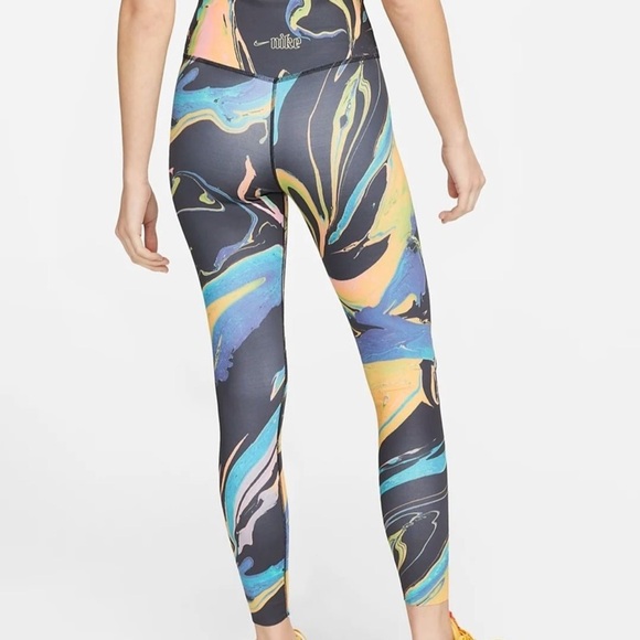 NWT Nike One Luxe Aurora Mid-Rise 7/8 Marbled Leggings Women’s SZ 1XL - Picture 5 of 8